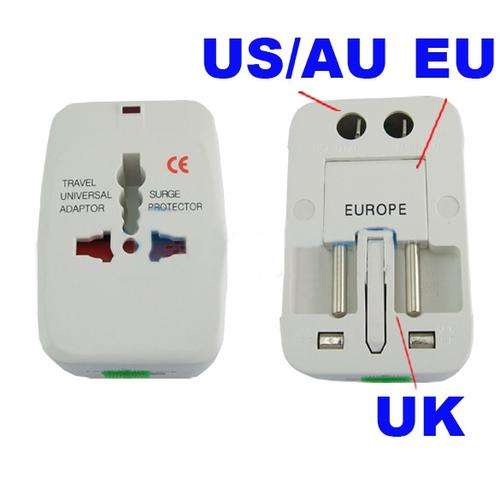 Universal Home AC Power Socket Plug Adapter US EU UK AU