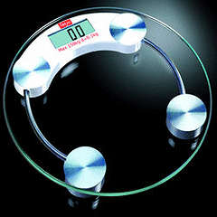 GLASS BATHROOM WEIGHT SCALE