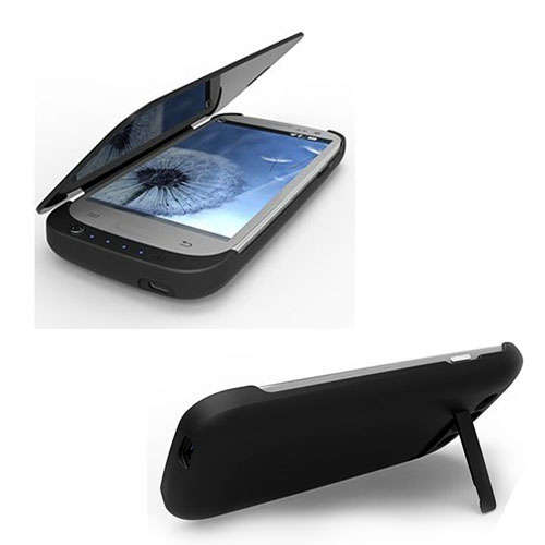 1800mAh External backup Battery / Power Bank Case for Samsung Galaxy S3 **WHITE**