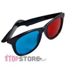 Red Blue 3D Dimensional Glasses for Movies, and Games