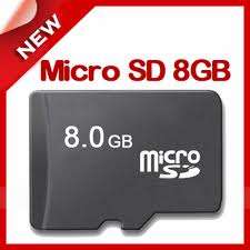 8GB Micro-SD Memory card - GREAT FOR THE HOLIDAYS!