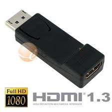 Male Display Port DP to Female HDMI Converter Adapter