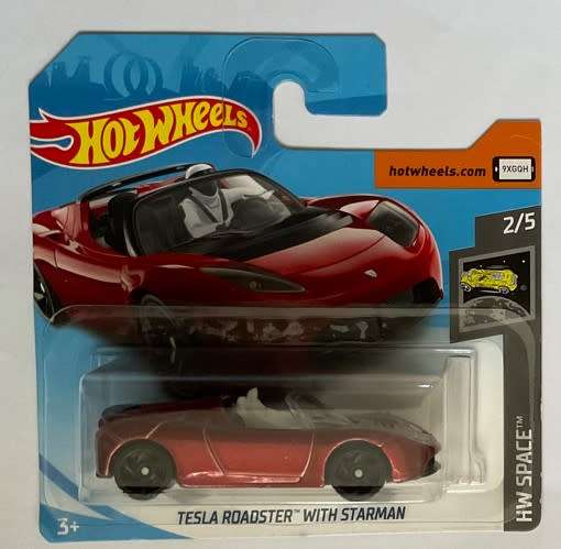 Hot Wheels Tesla Roadster with Starman
