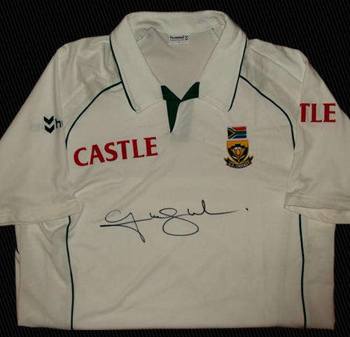 SA CAPTAIN - GRAEME SMITH SIGNED SA TEST SHIRT - HALF PRICE SALE