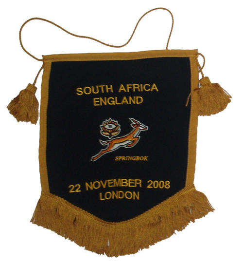 OFFICIAL SPRINGBOK PENNANT - LONDON TEST - REDUCED TO GO