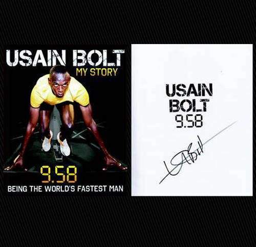 USAIN BOLT SIGNED AUTOBIOGRAPHY