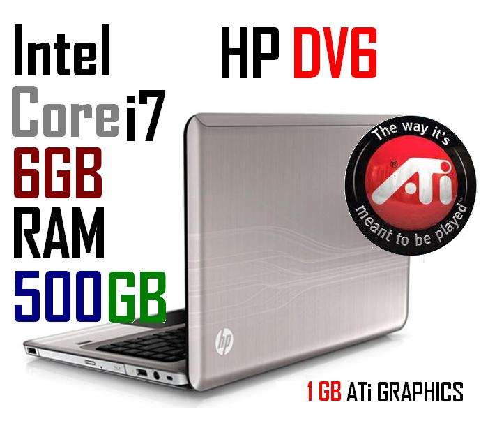Brand New {HP DV6} {Core i7} {CRAZY R1 AUCTION} {1GB ATi GRAPHICS} {500GB HDD} 3080si