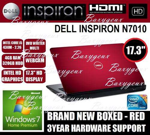 BRAND NEW BOXED {DELL INSPIRON N7010} {17.3" HD 1600X900} {CORE i5} {3 YEAR HARDWARE}{ONLY 2 LEFT