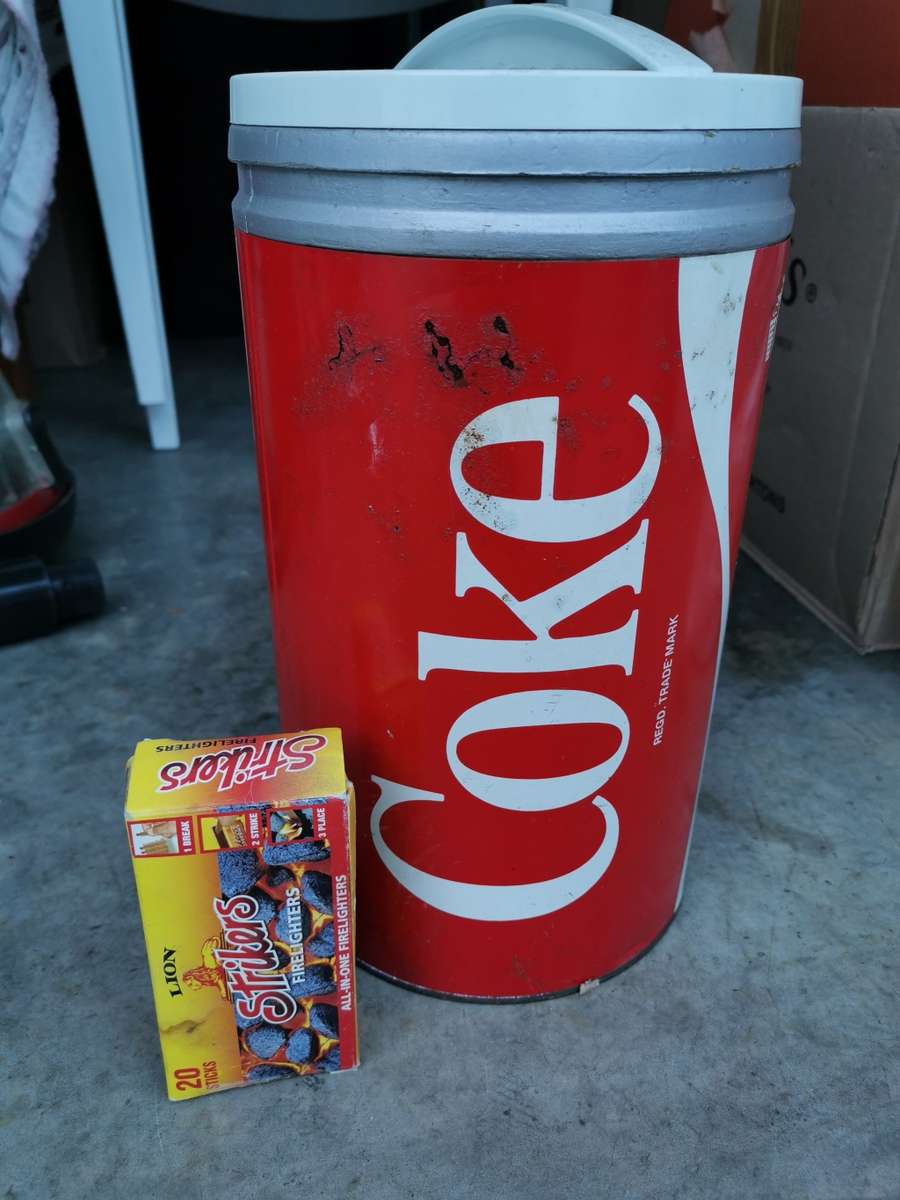 Vintage Coke cooler box.