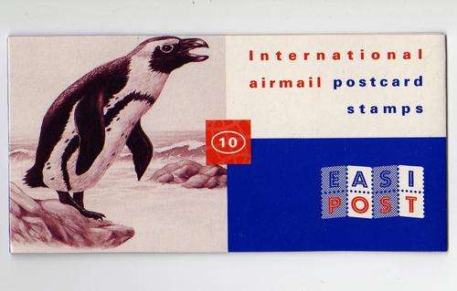 RSA BOOKLET - INTERNATIONAL AIRMAIL POSTCARD STAMPS - BOOKLET OF 10