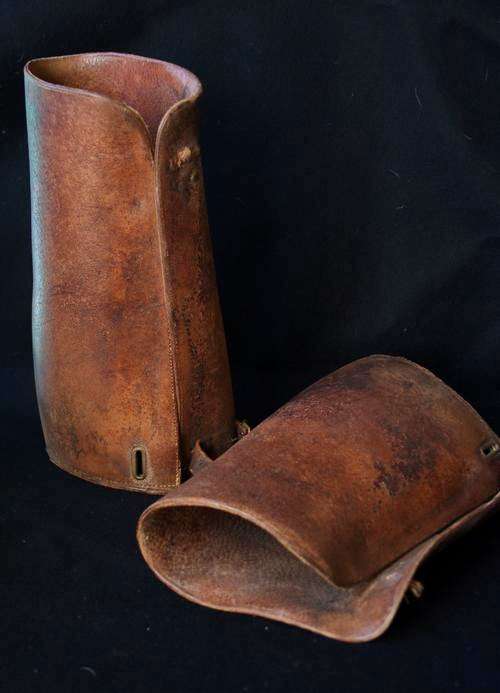 VERY OLD LEATHER CHAPS