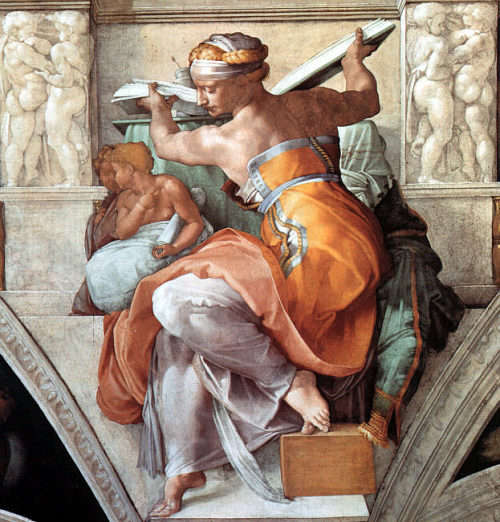 Framed Print - Michelangelo : The Libyan Sibyl
