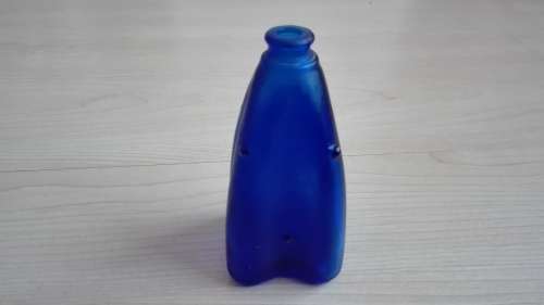Small Cobalt Blue Glass Bottle