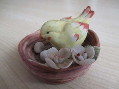 Small Bird in a Nest Ornament