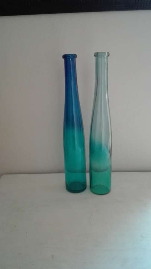 Glass Bottles (Shades of Blue)