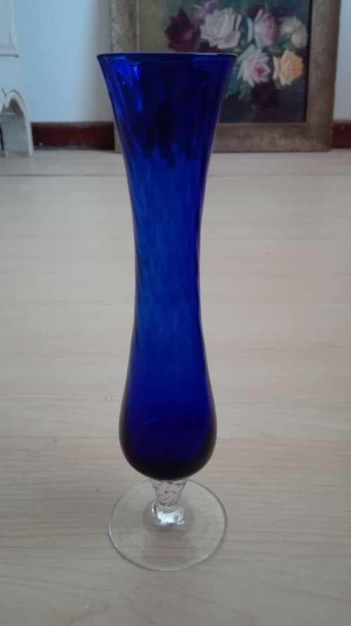 Cobalt Blue Glass Vase