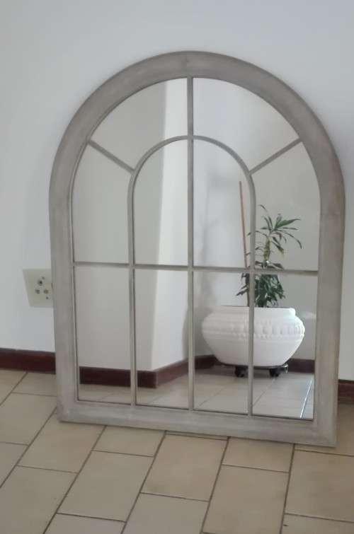 Arched Window Shaped Mirror (Metal Frame)