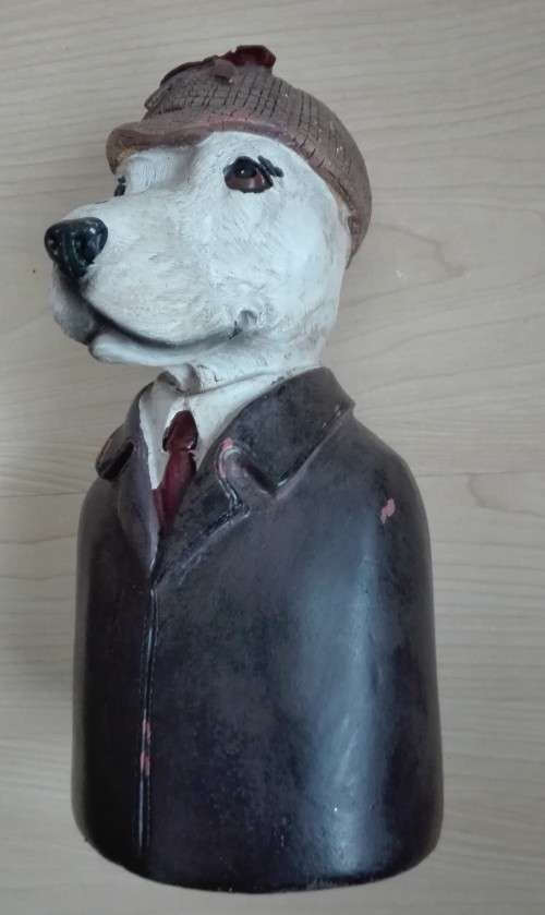 Dog Figurine - height 23cm. width 11cm. depth 11cm