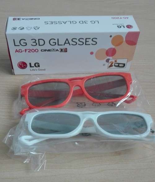Pack of 2 LG Cinema Polarized 3D Glasses