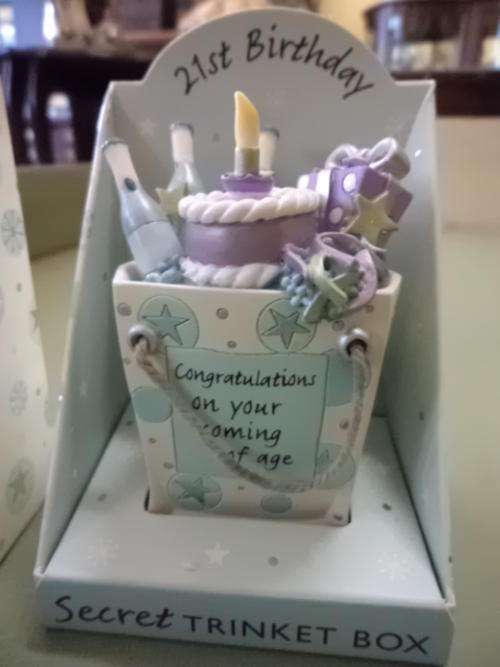 21st Birthday Trinket Holder