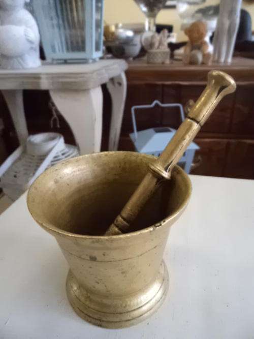 Brass Mortar & Pestle