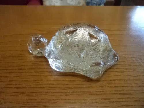 Glass Tortoise Paperweight