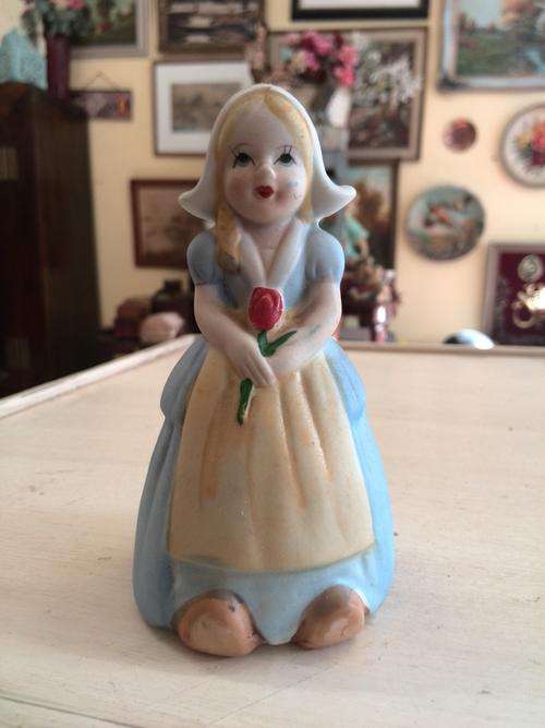 Dutch Girl Figurine Bell