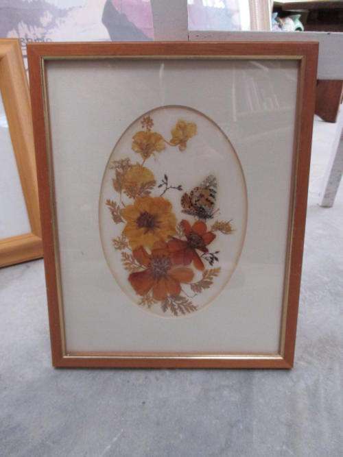wooden Frame with Dried Flowers