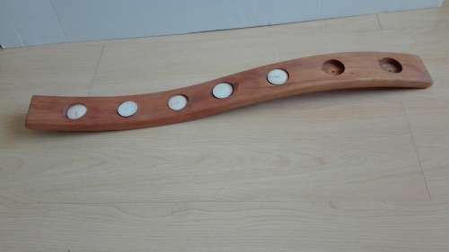 Long Wooden Candle Holder - width 75cm