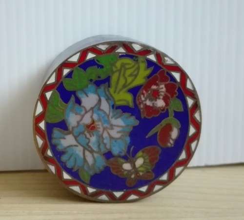 Small Round Cloisonne Trinket Holder
