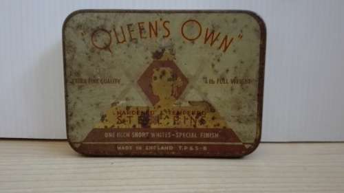 Old Rustic Tin (Queens Own - Steel Pins) - Empty