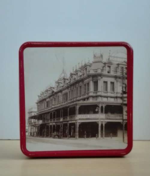 Rustic Cookie Tin - Grand Hotel