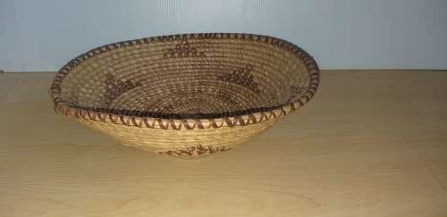 Round Wicker Basket Bowl