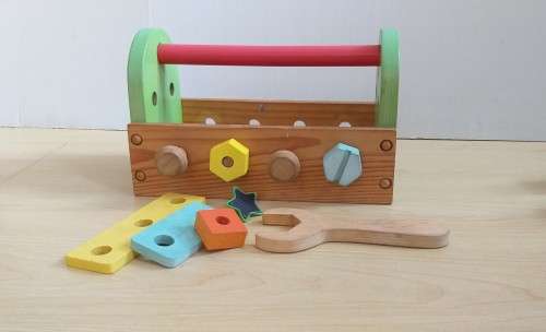 Small Kiddies Wooden Toolbox