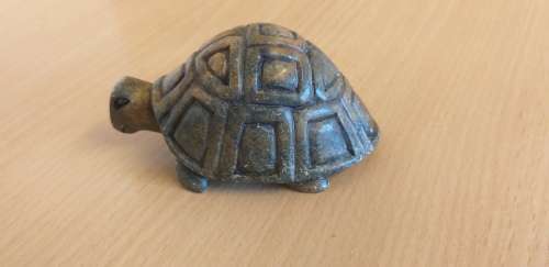 Small Stoneware Tortoise Figurine