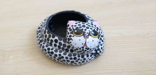 Cat Figurine Teapot, Sugar Holder, Milk Jug & Tray