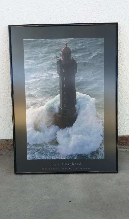 Framed Lighthouse Print: Phare De La Vielle - Jean Guichard