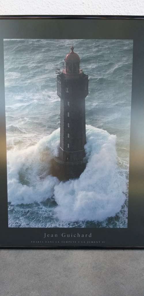 Framed Lighthouse Print: Phare De La Vielle - Jean Guichard