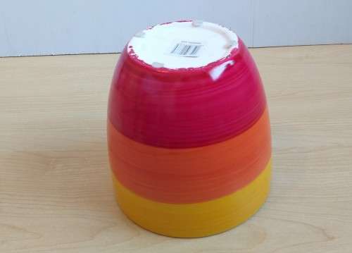 Striped Ceramic Plant Pot/Planter