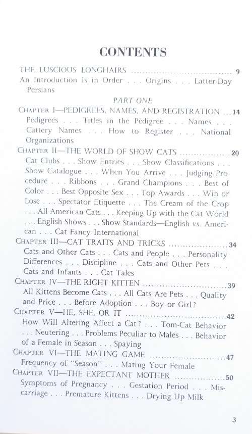 Persian Cats and other Longhairs (Hardcover)