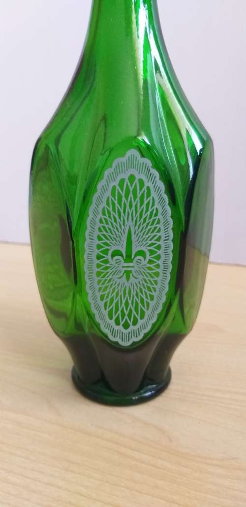 Green Glass Decanter