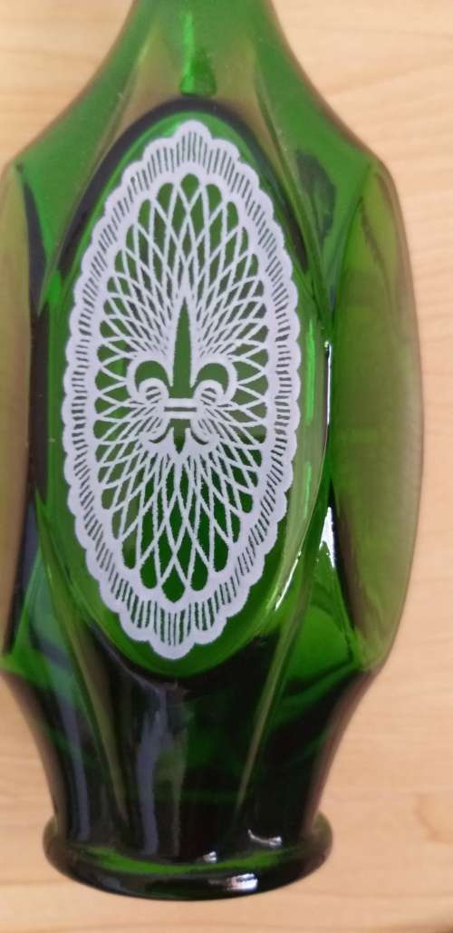Green Glass Decanter