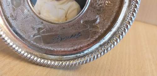 Small Round Silver Plated Seba Frame (Made in England)