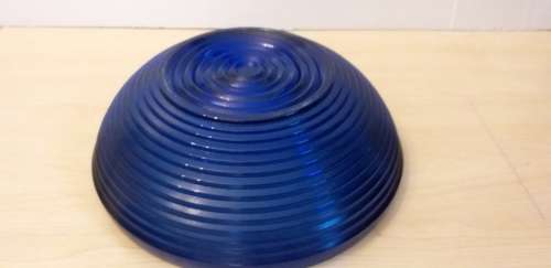 Round Cobalt Blue Glass Bowl