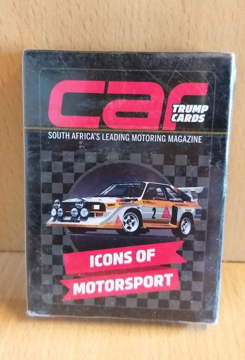 Pack of Car trump Cards - Icons of Motorsport (Sealed Pack)