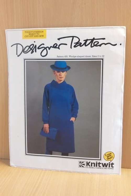 Knitwit Pattern 450 - Wedge-shaped dress - sizes 6 to 22