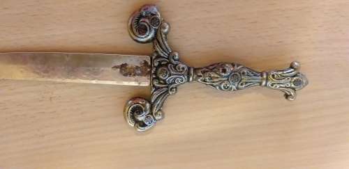 Paper Knife Letter Opener - Reproduction of Steel Arms of 12-13th Century