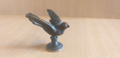 Miniature Metal Bird Figurine - height 6cm. width 6cm. depth 6cm