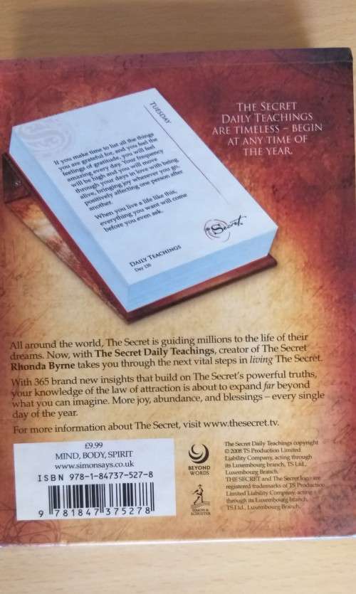 Secret - Daily Teachings : Rhonda Byrne (Hardcover)
