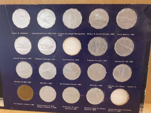 Shell Man in Flight Token - set of 17